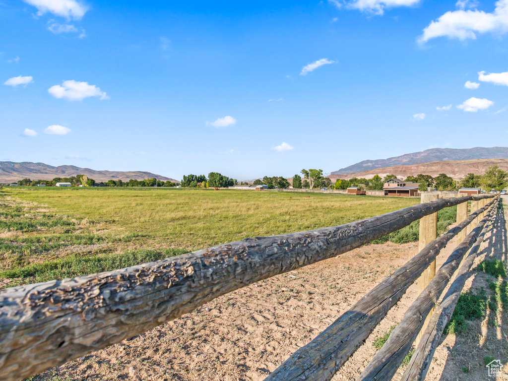 View of mountain feature featuring a rural view