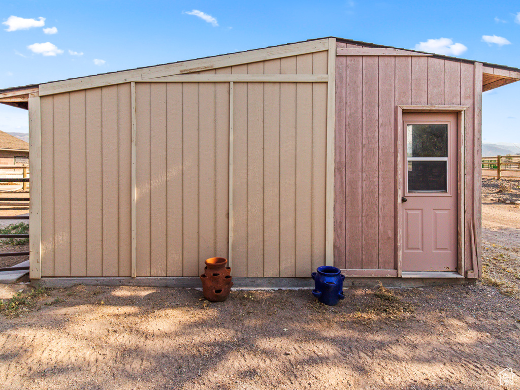 View of outbuilding