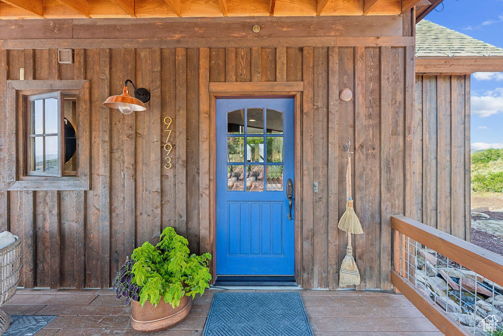 View of entrance to property