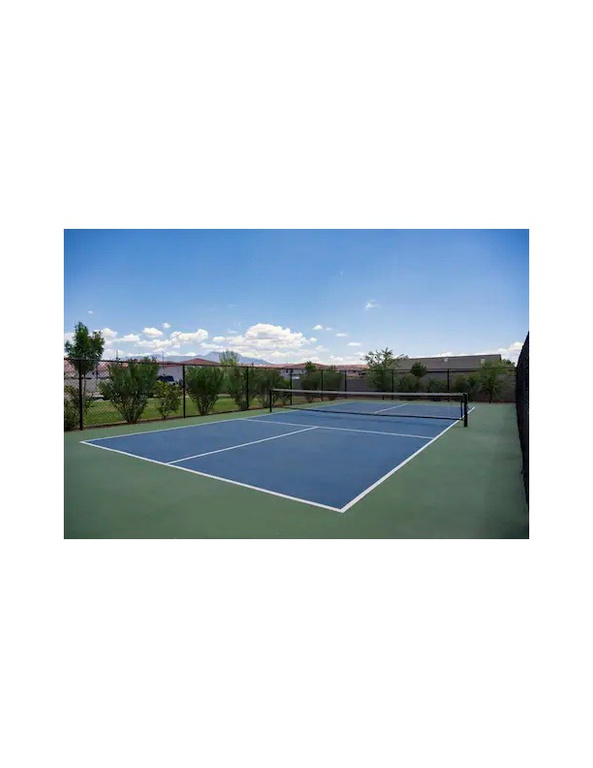 View of tennis court