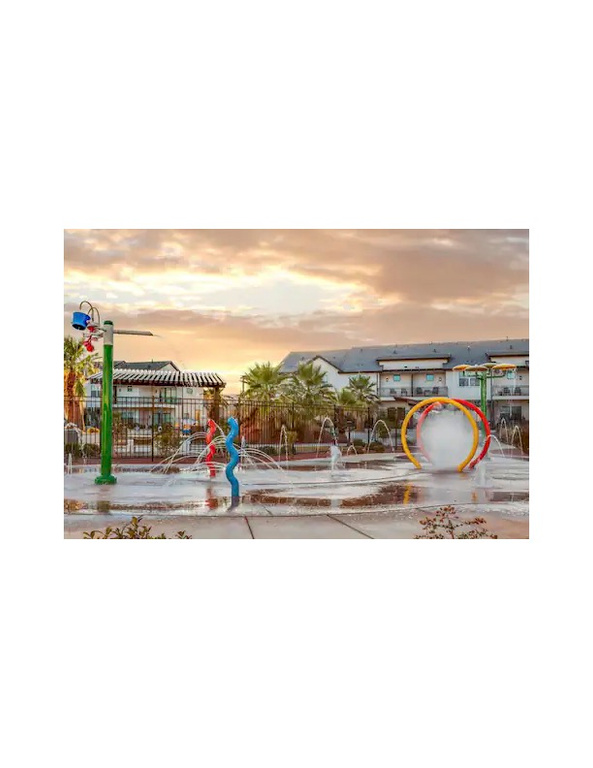 View of playground at dusk