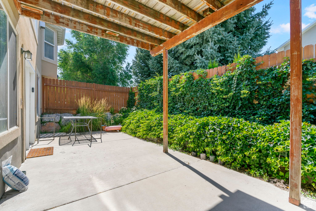 View of patio