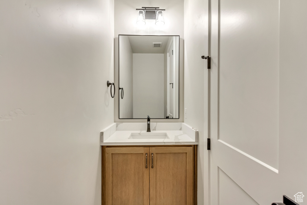 Bathroom featuring vanity