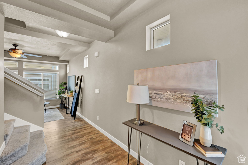 Interior space featuring light hardwood / wood-style floors