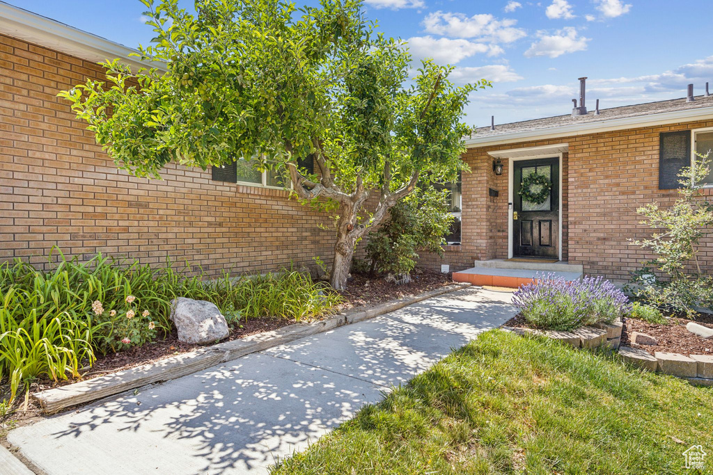 View of entrance to property