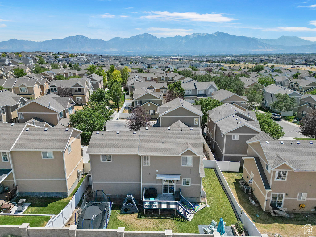 Bird's eye view featuring a mountain view