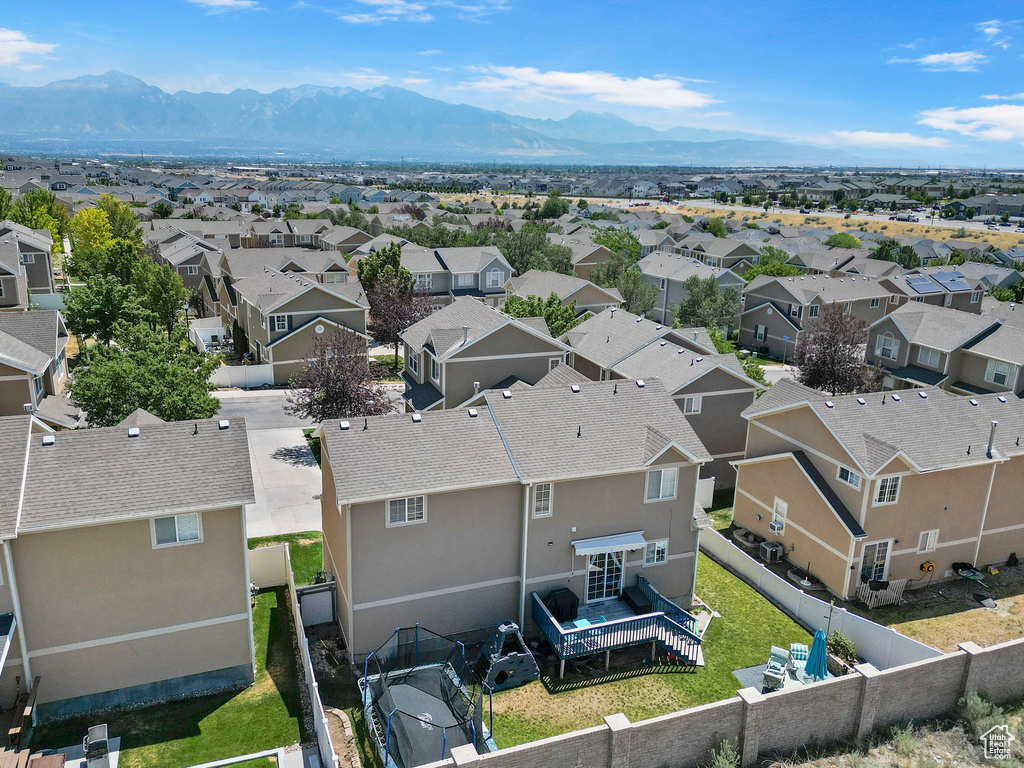 Bird's eye view featuring a mountain view