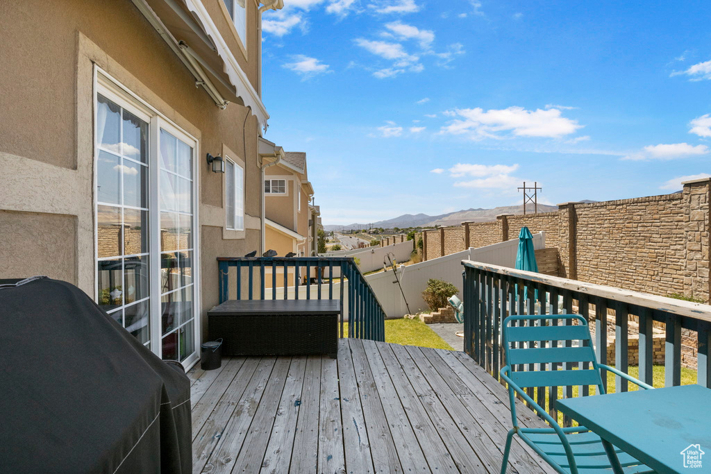 View of deck