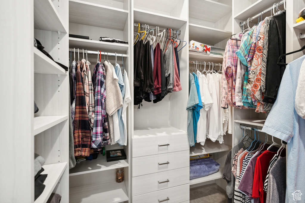 View of spacious closet