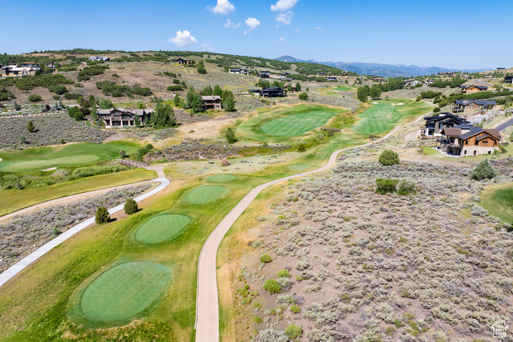 Birds eye view of property