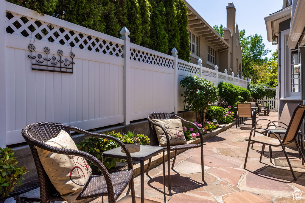 View of patio