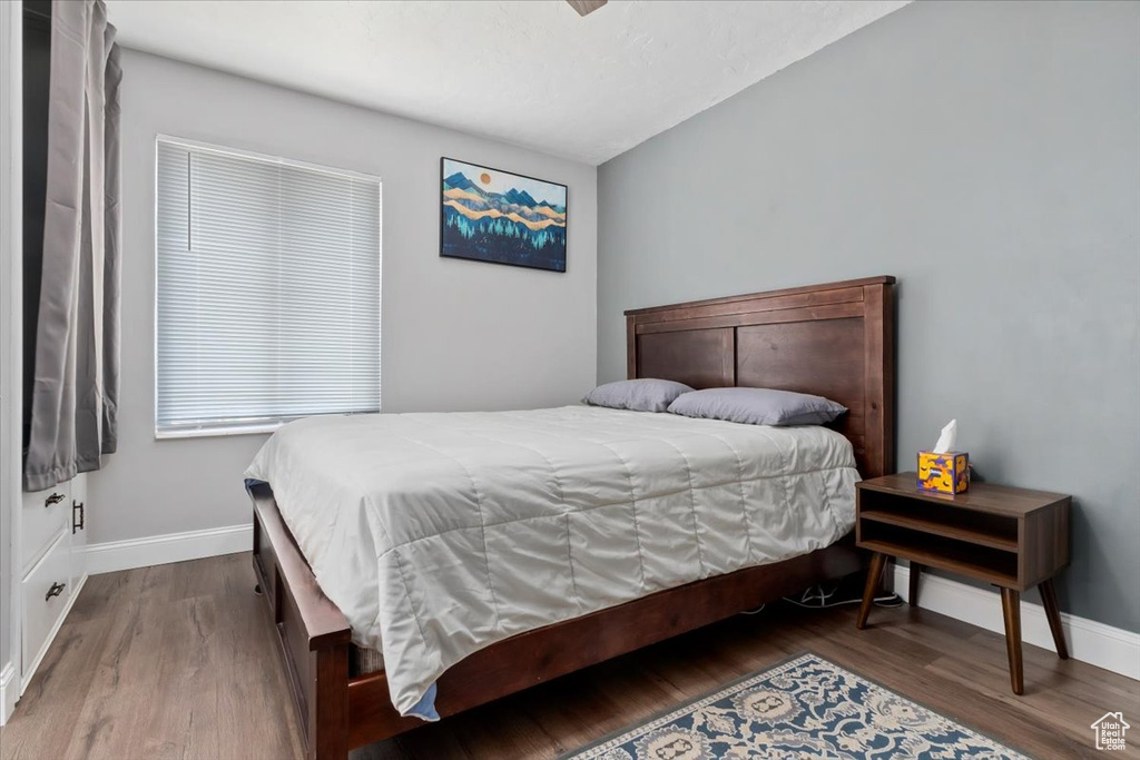 Bedroom featuring hardwood / wood-style floors