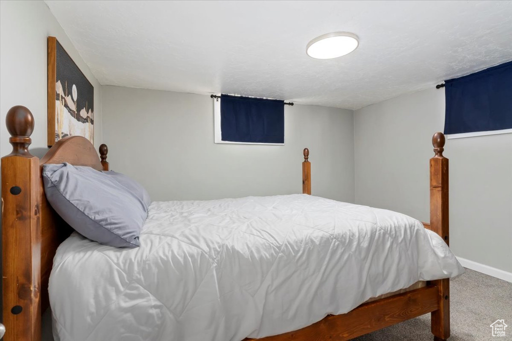 Bedroom featuring carpet flooring