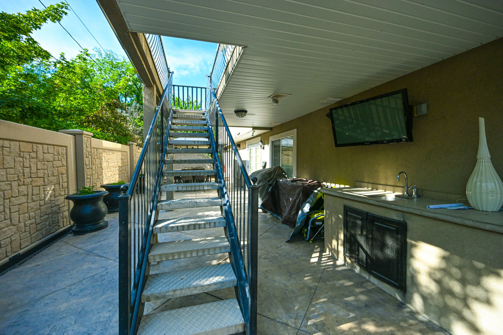 View of stairs