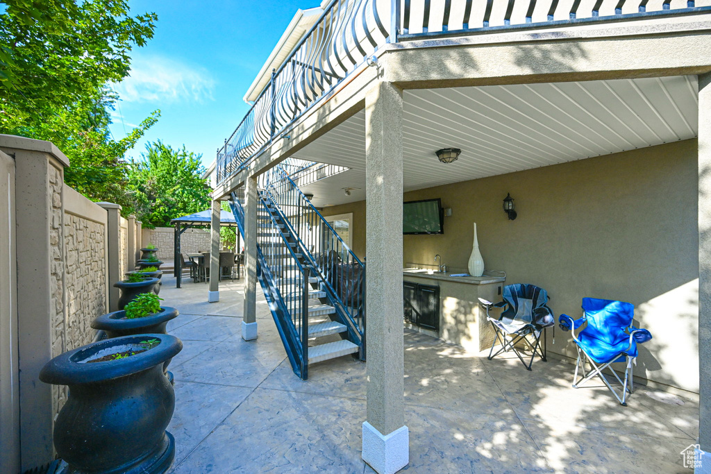 View of patio