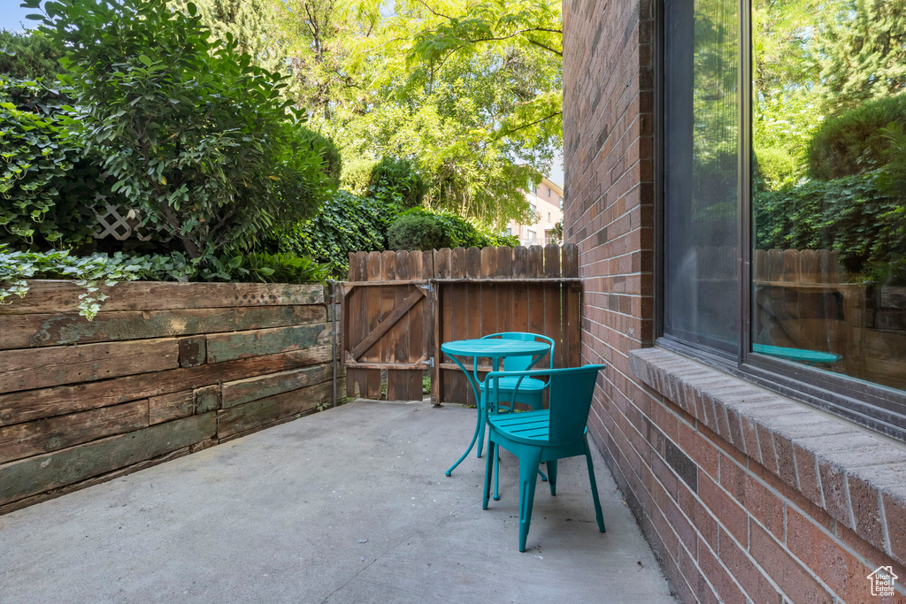 View of patio