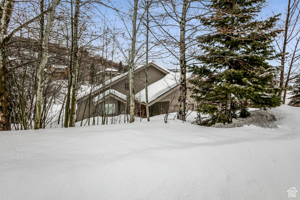 View of snow covered exterior