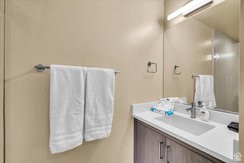 Bathroom featuring vanity