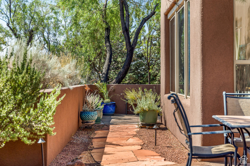 View of patio