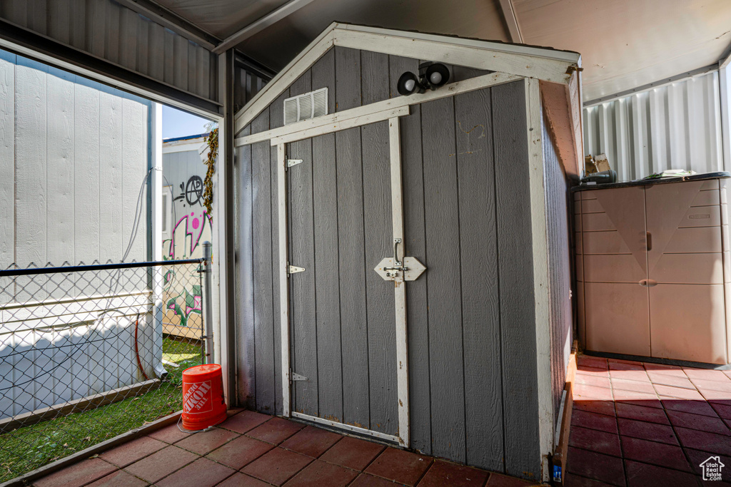 View of outbuilding