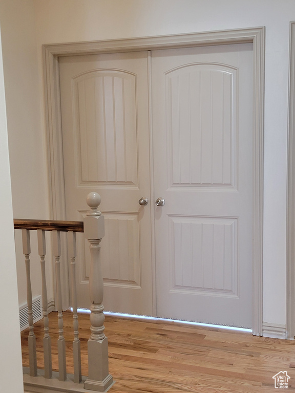 Interior space featuring hardwood / wood-style floors