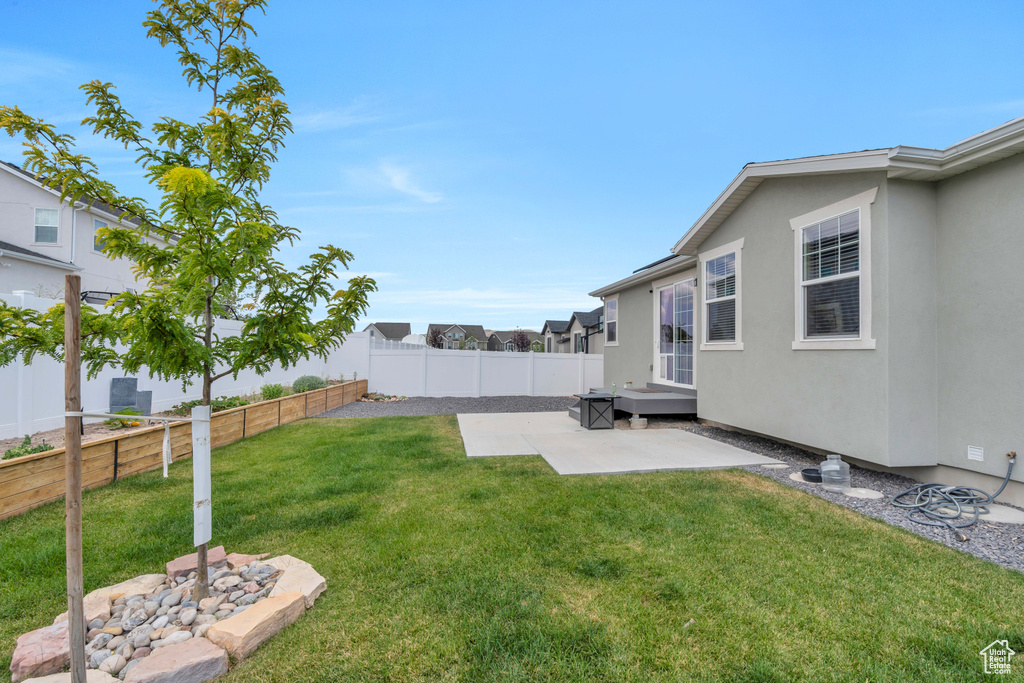 View of yard featuring a patio area