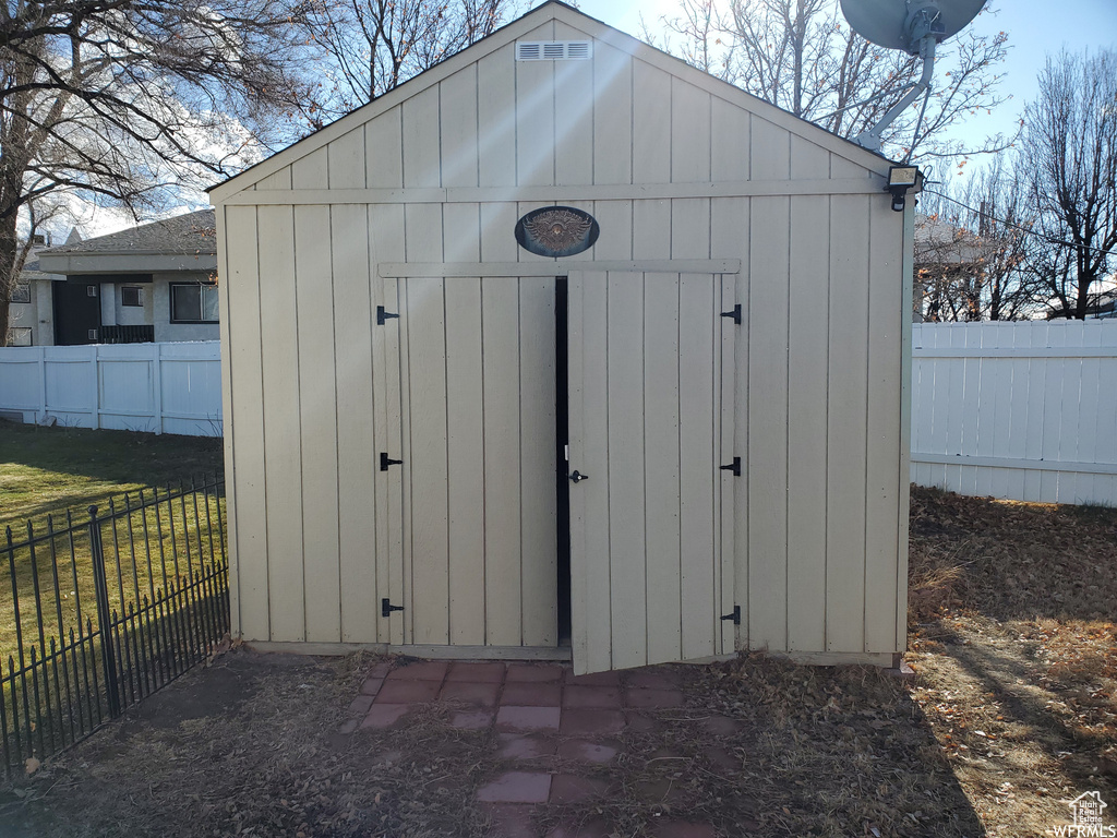 View of outbuilding