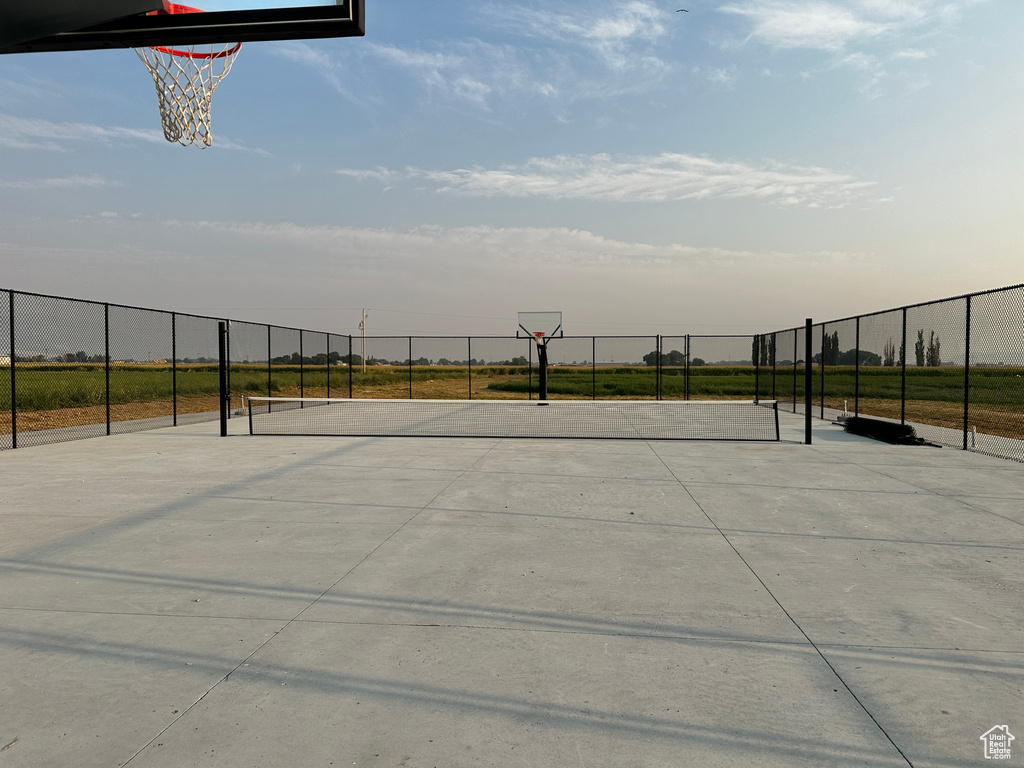 View of basketball court