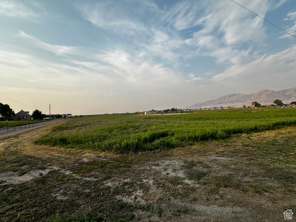 View of street featuring a mountain view and a rural view