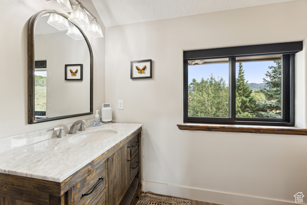 Bathroom featuring vanity