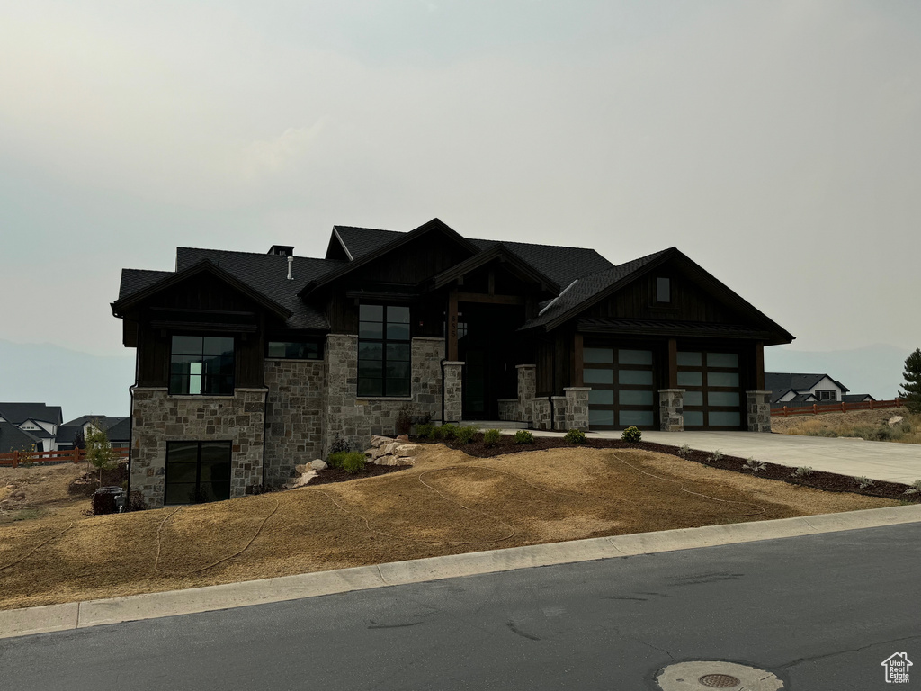 View of craftsman inspired home