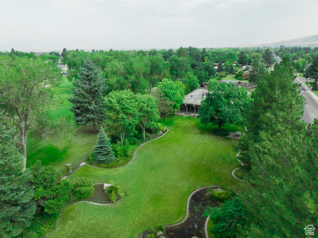 Birds eye view of property