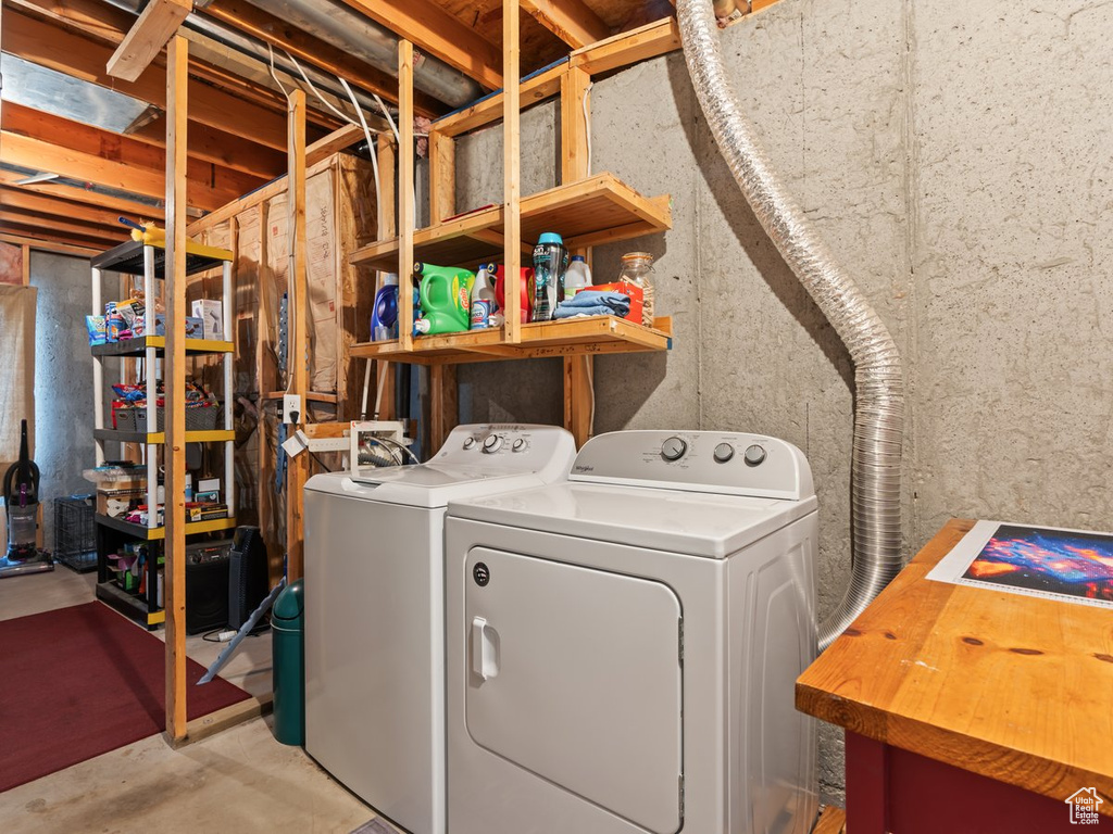 Laundry area with washer and dryer