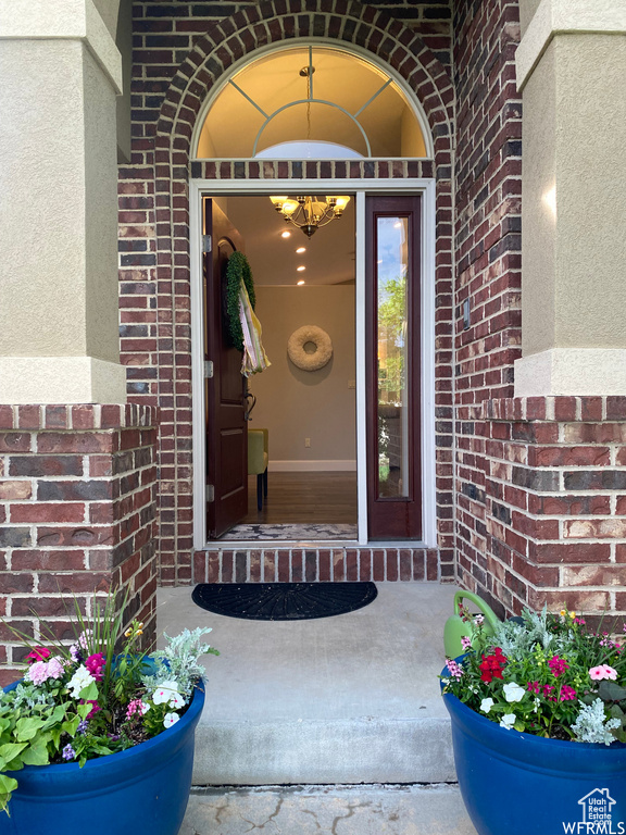 View of entrance to property