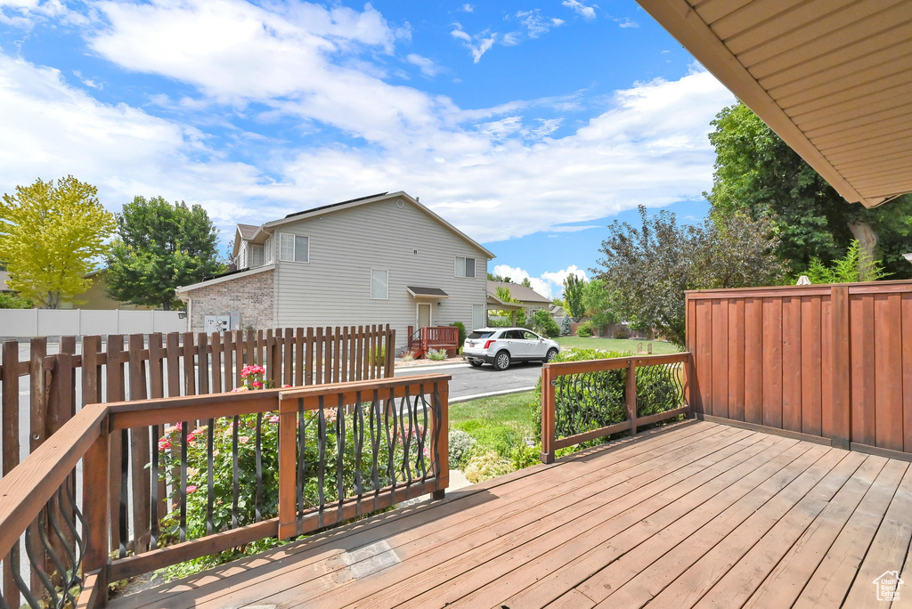 View of deck