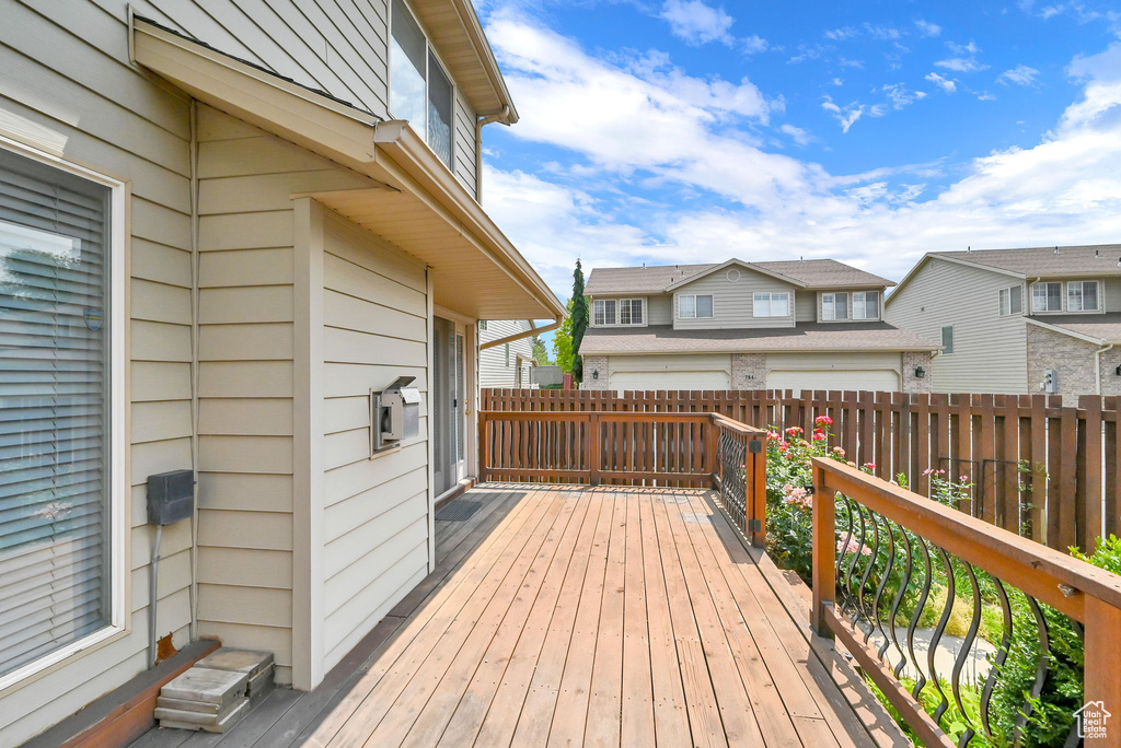 View of deck