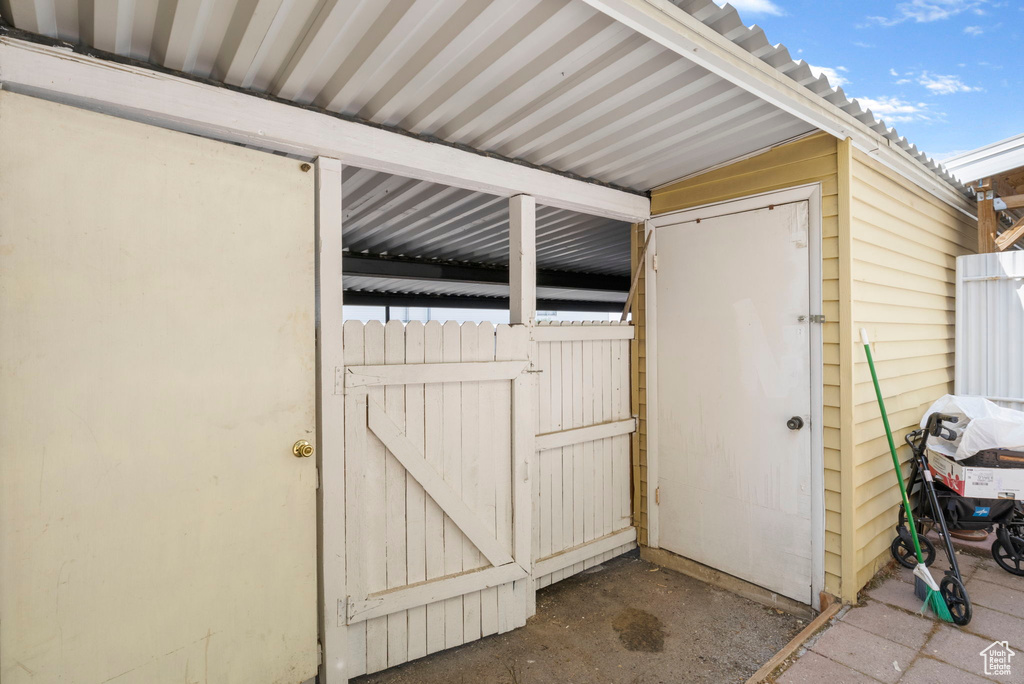 View of outbuilding