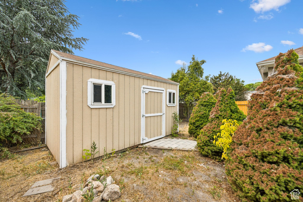 View of outbuilding