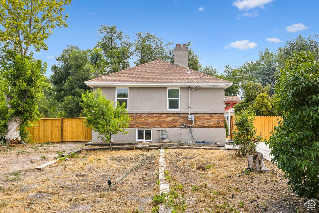 View of back of property