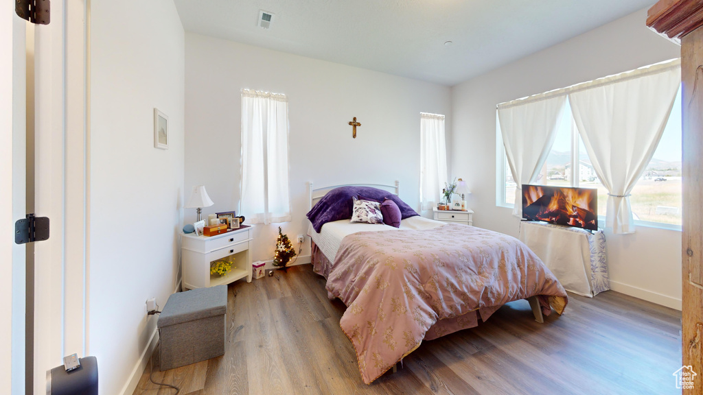 Bedroom featuring light hardwood / wood-style floors