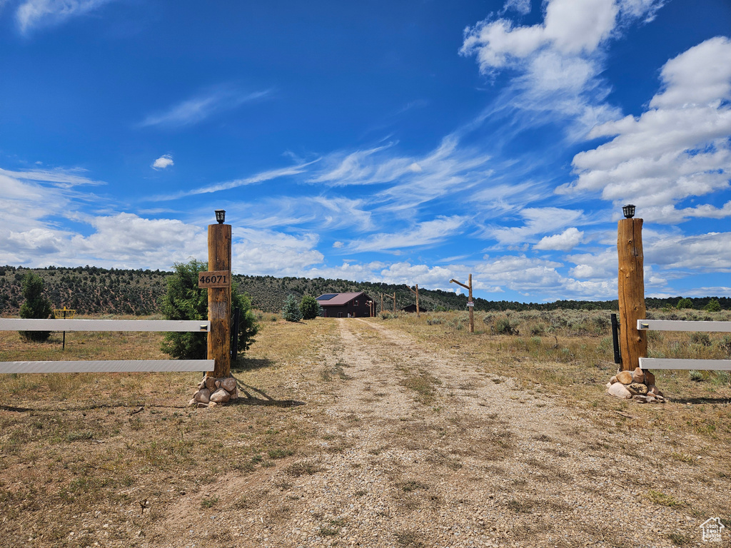 View of yard featuring a rural view