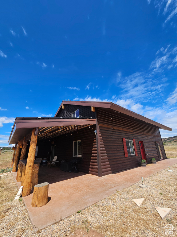 View of back of house