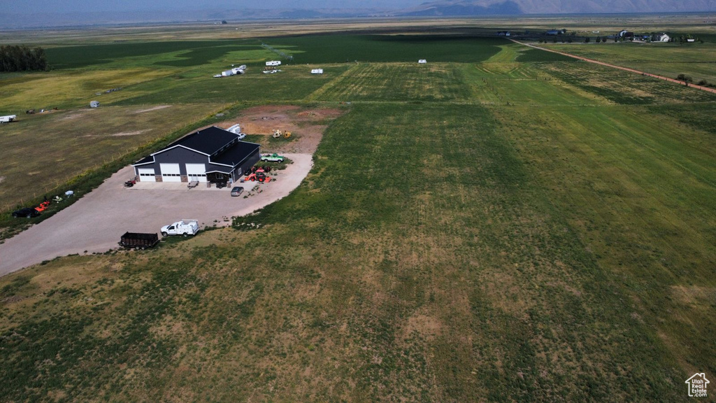 Bird's eye view featuring a rural view