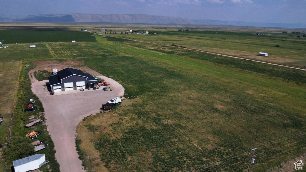 Bird's eye view featuring a rural view