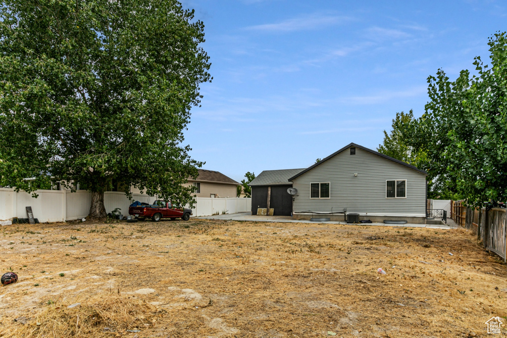 View of back of property