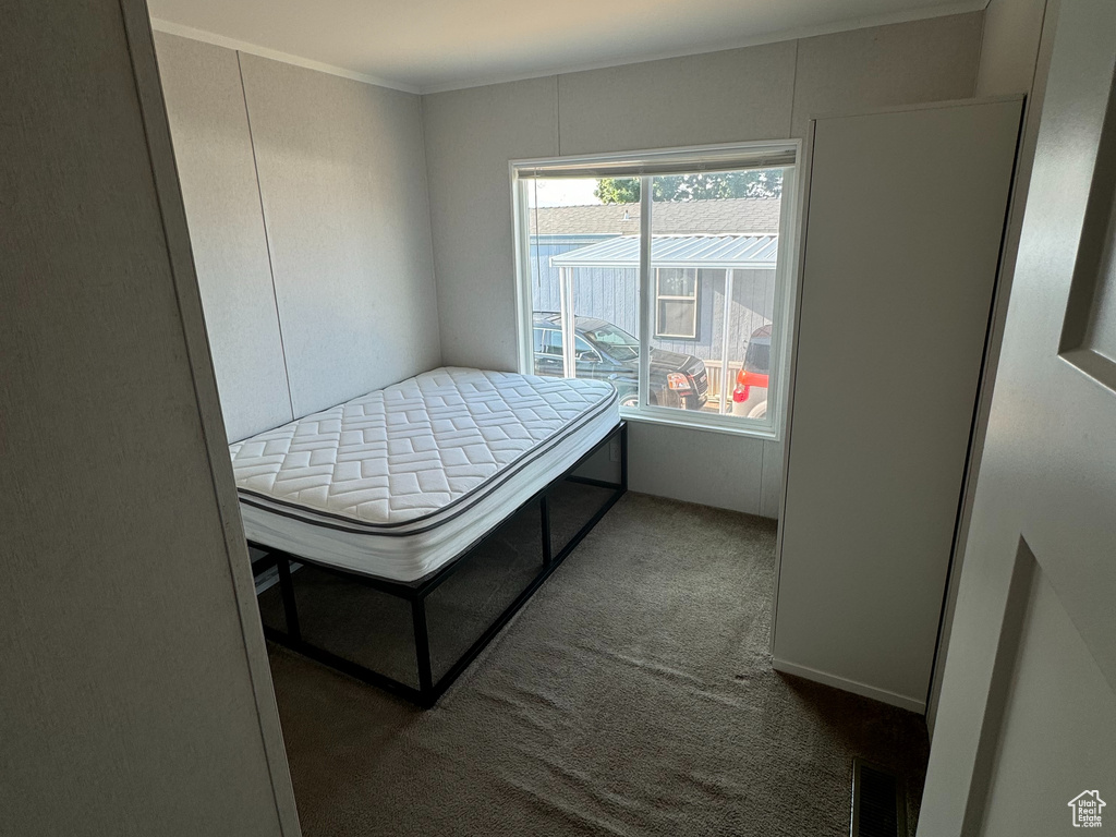 Unfurnished bedroom featuring carpet