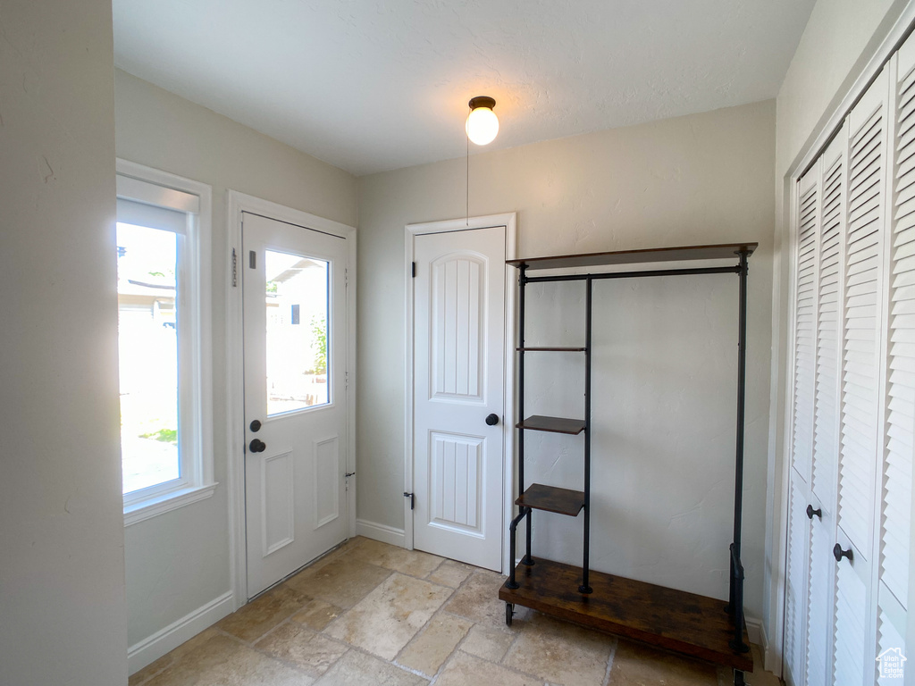 View of tiled foyer entrance