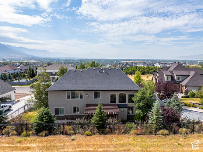 View of front of house with a mountain view