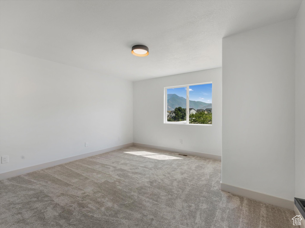 Unfurnished room featuring carpet floors