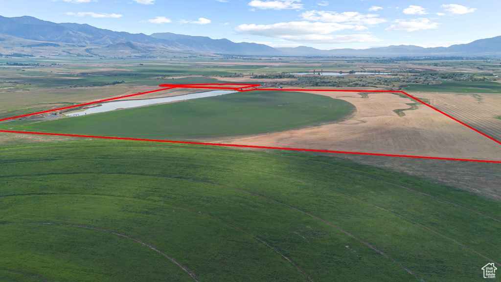 Bird\'s eye view featuring a mountain view and a rural view